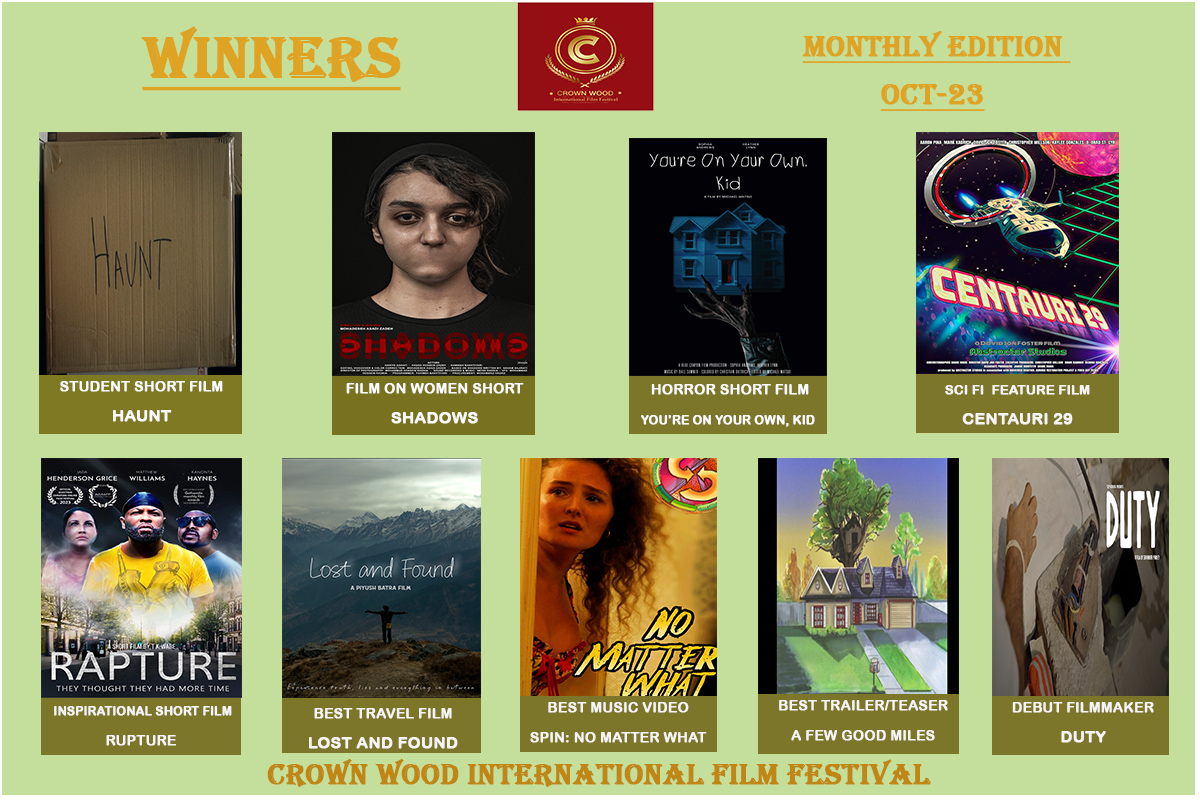 Monthly Result - Crown Wood International Film Festival